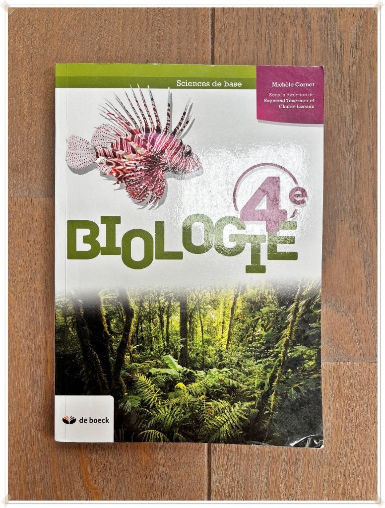 DE BOECK - BIOLOGIE 4e – SCIENCES DE BASE, Neuf, Enlèvement ou Envoi, Biologie, Secondaire