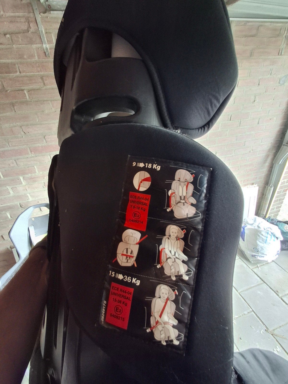 autostoel licht beschadigd 15-36kg, Kinderen en Baby's, Autostoeltjes, Ophalen