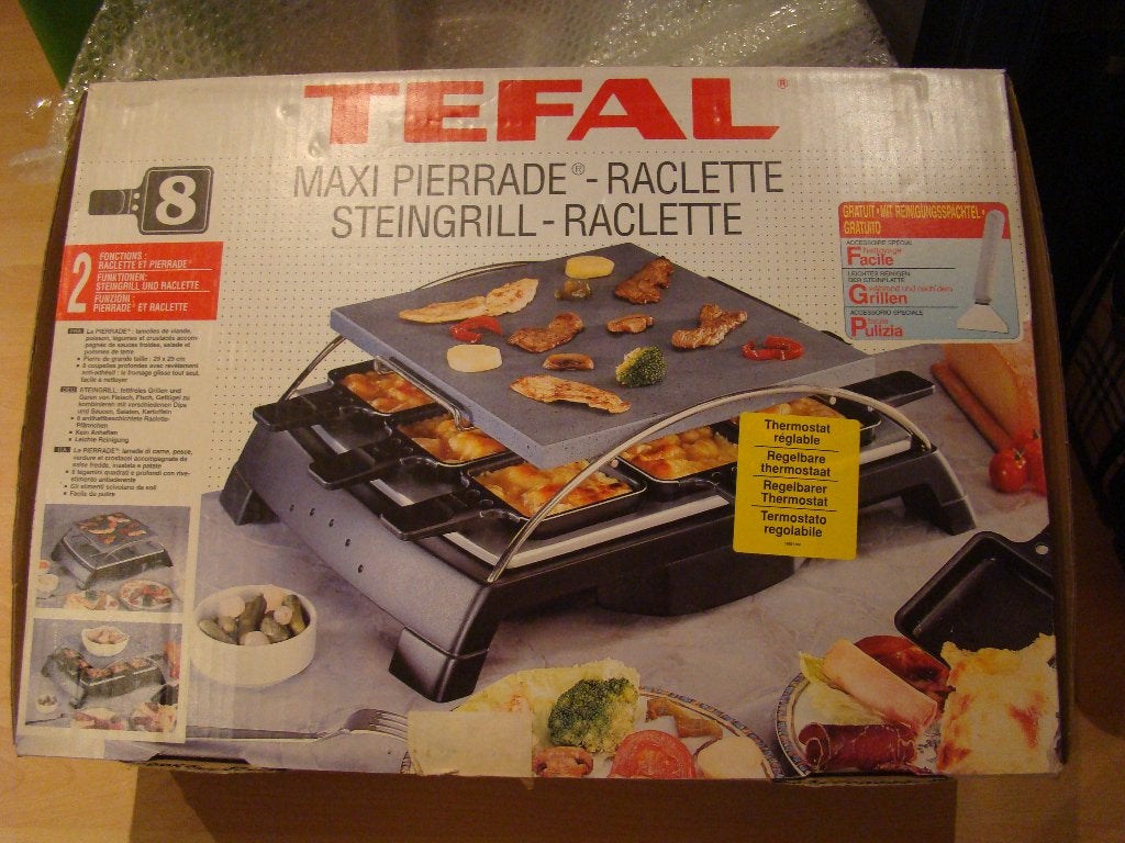 maxi steengrill en raclette, Electroménager, Plaques de gril, Enlèvement, Comme neuf, Gril en pierre