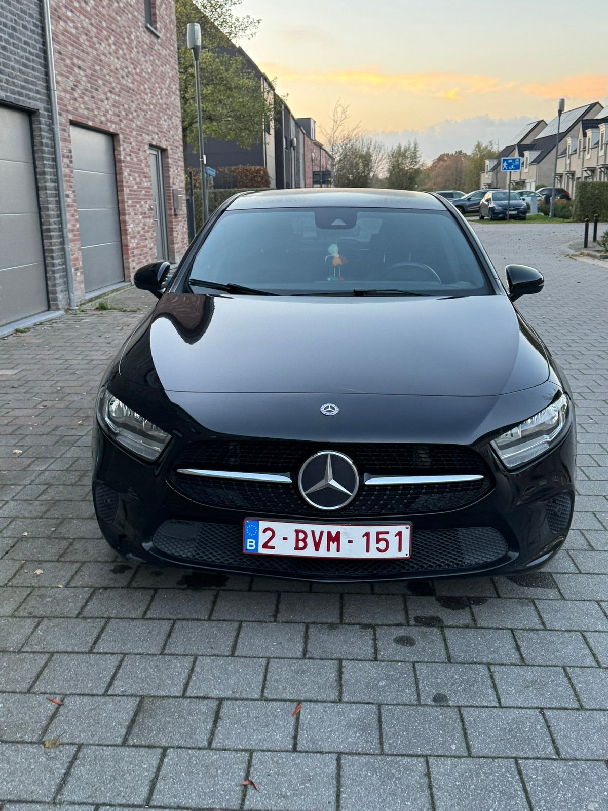 Mercedes A 180 bj2019, Automaat, Leder en Stof, Zwart, 5 deurs