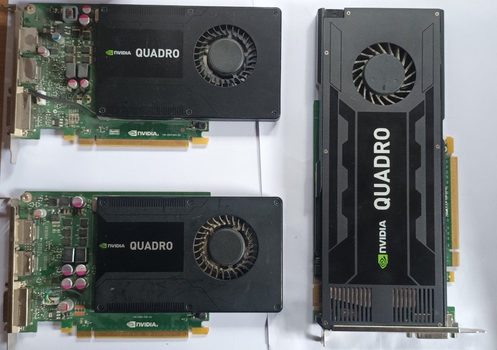 3 nVidea Quadro grafische kaarten, Computers en Software, Ophalen of Verzenden, Gebruikt, GDDR5, Nvidia