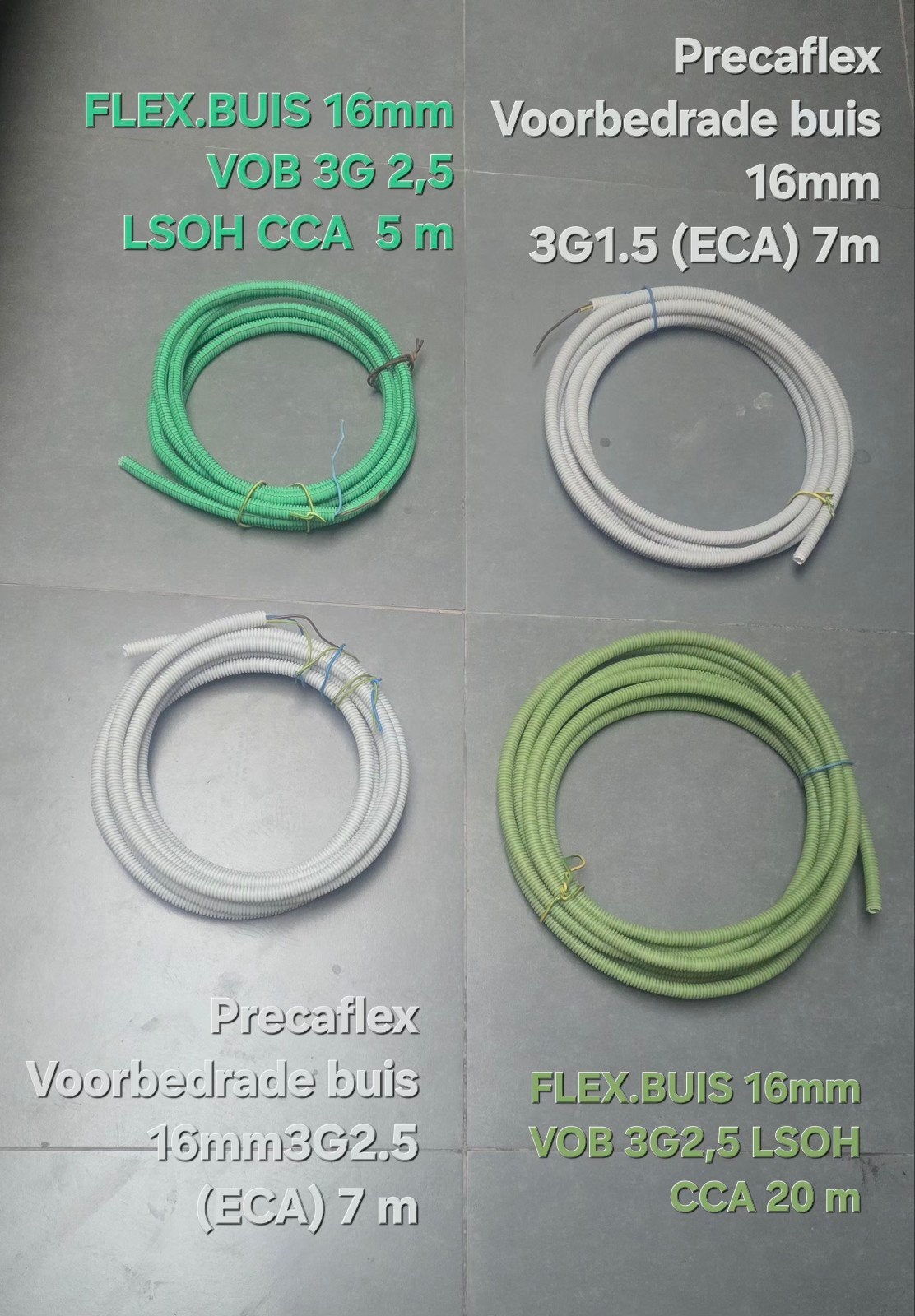 Les câbles électriques sont disponibles en différentes taill, Bricolage & Construction, Électricité & Câbles, Neuf, Enlèvement