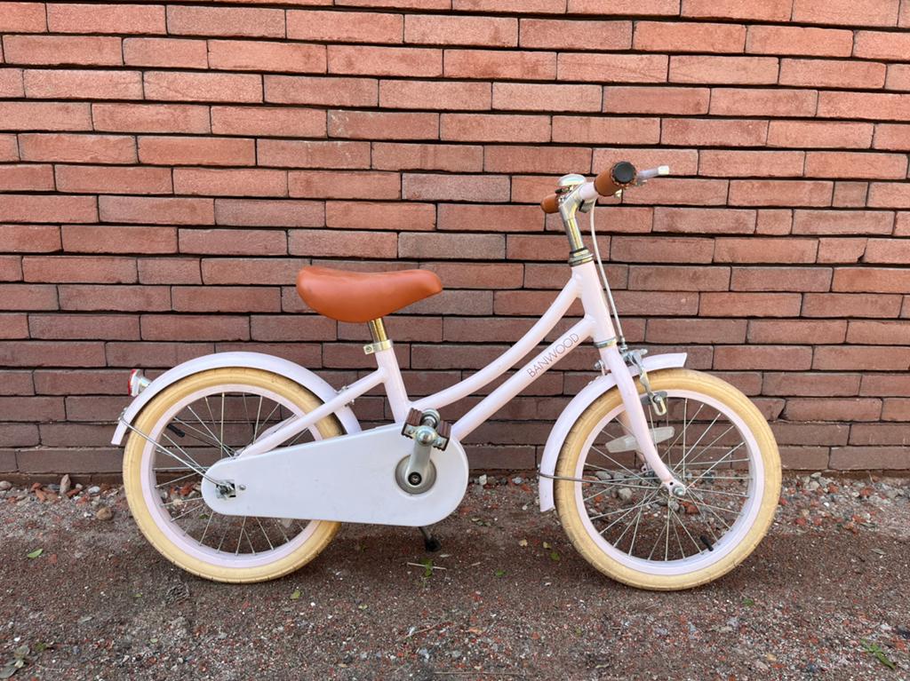 Roze Kinderfiets Banwood, Ophalen, Zo goed als nieuw