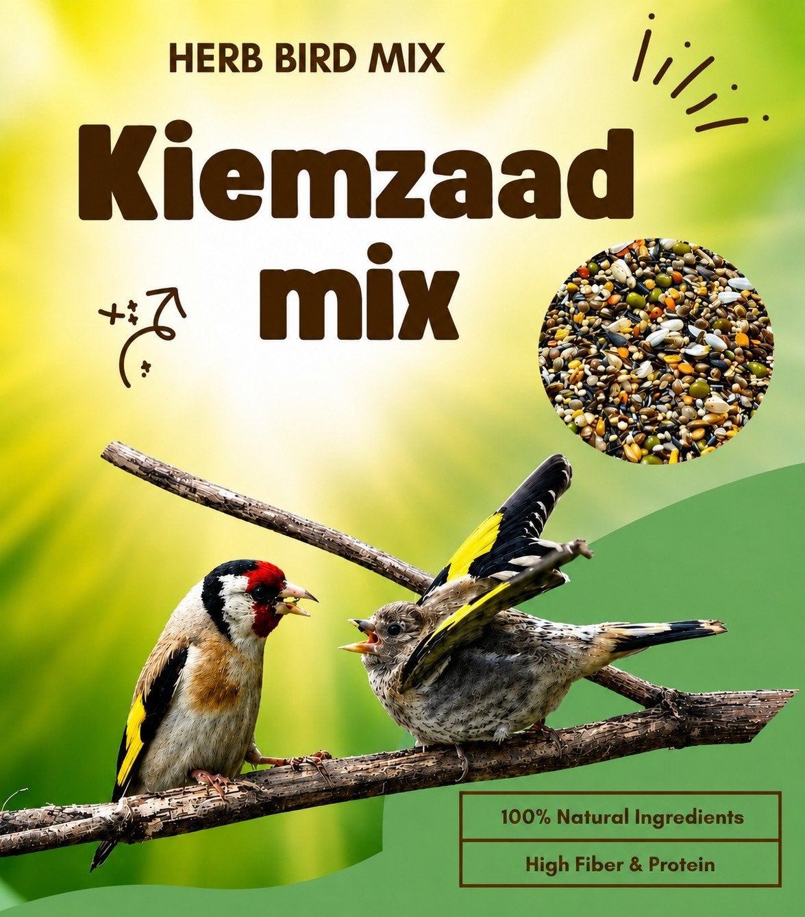 Super Sprouts (41) Mix 3 kg - Herb Bird Mix, Enlèvement