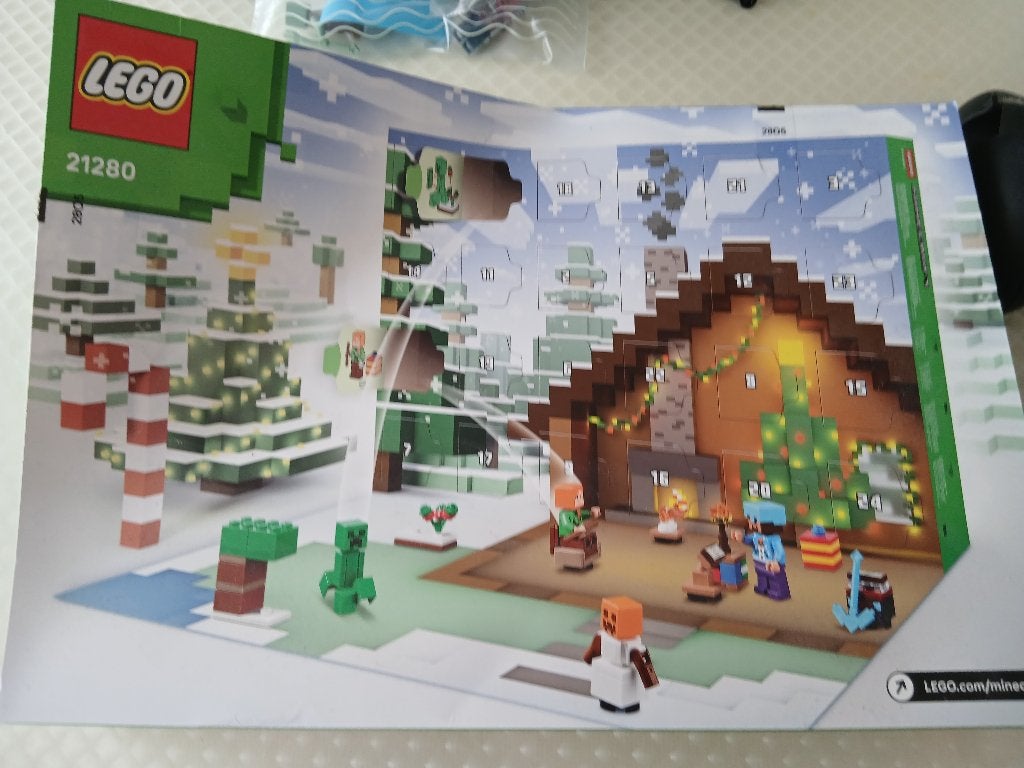 lego minecraft advent calender 2025 21280, Gebruikt, Minecraft, Lego, Compleet