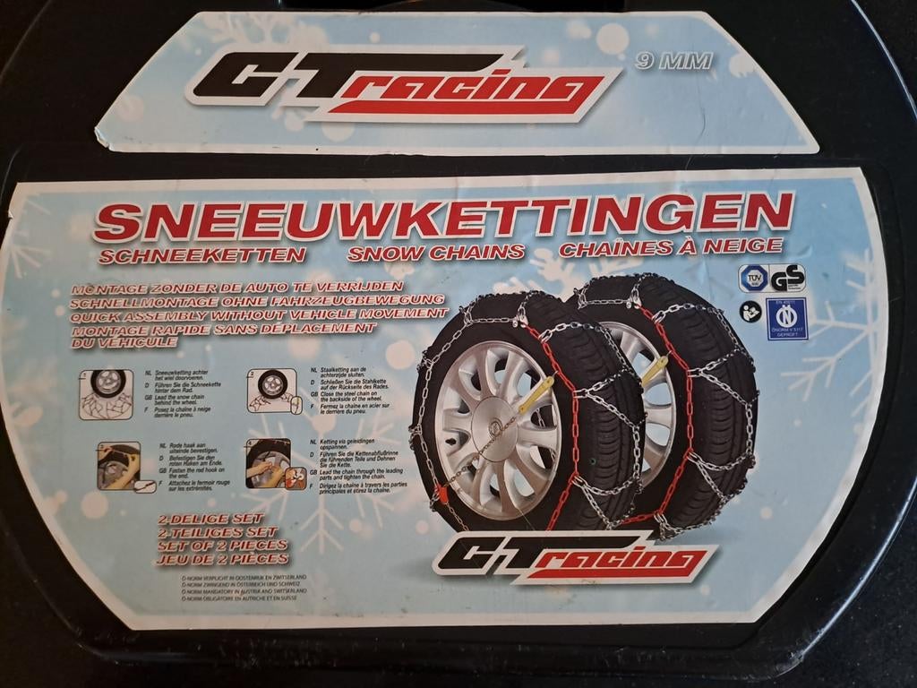 Chaînes à neige CTracing 9 mm NEUVES, Autos : Divers, Chaînes, Enlèvement