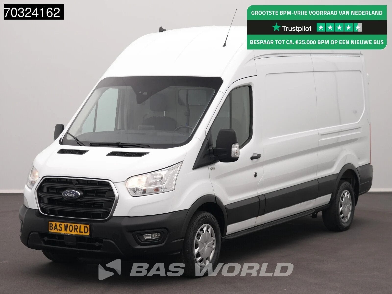 Ford Transit 170pk Automaat Hoog Dak L3H3 Trekhaak Airco Cru, Achat, Entreprise, 2 places, Diesel