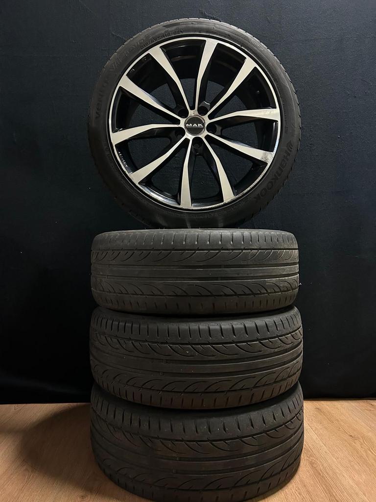 MAK velgenset Fiat 5x98 18INCH + Hankook Zomerbanden, Auto-onderdelen, Banden en Velgen, Ophalen, Gebruikt, -, -