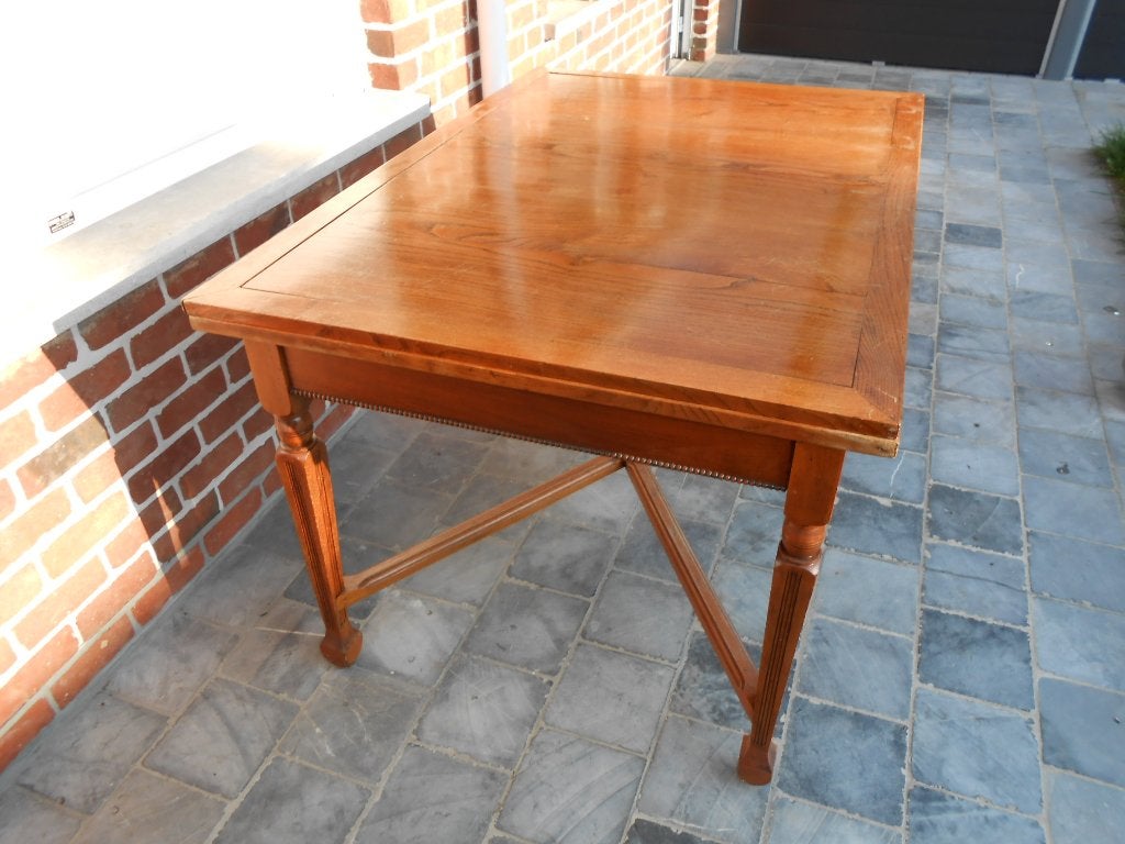 Uitschuifbare tafel, Ophalen, Gebruikt, Ancienne, Eikenhout