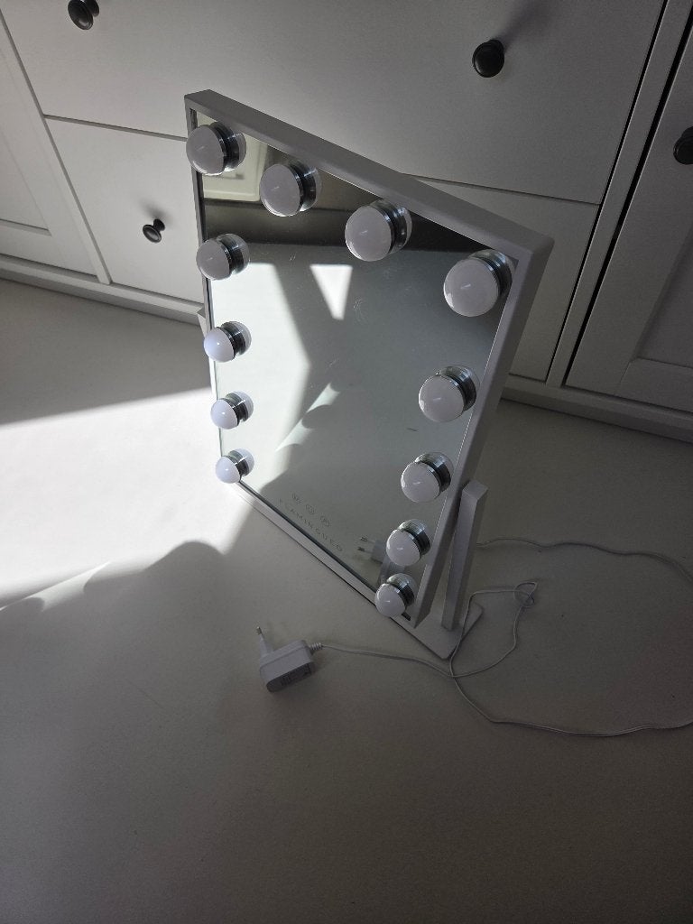 makeup spiegel met 3 licht standen, Huis en Inrichting, Woonaccessoires | Spiegels, Ophalen, Minder dan 50 cm, Zo goed als nieuw