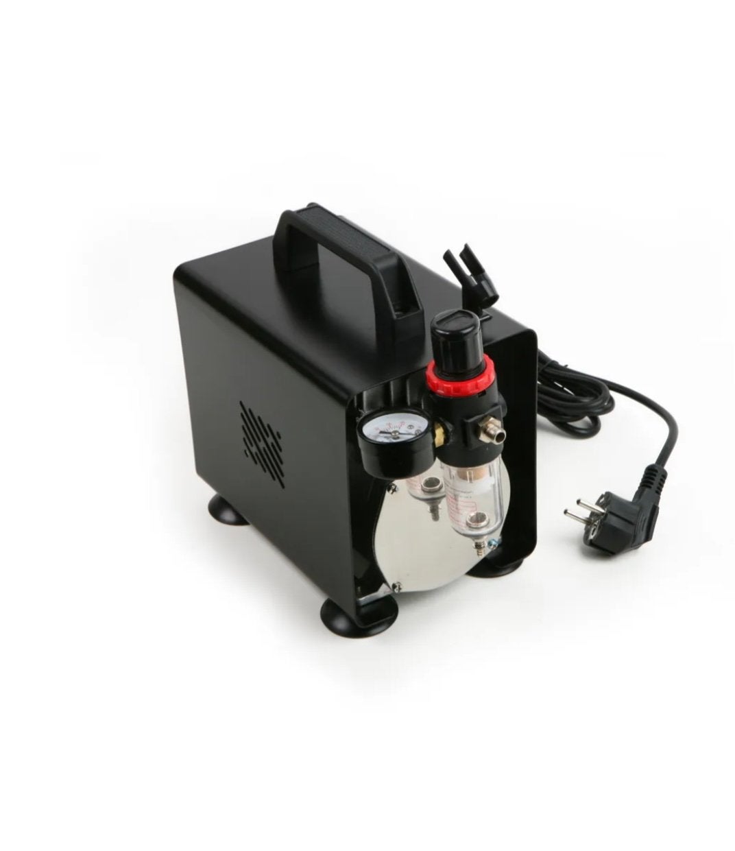 Airbrush compressor, Ophalen