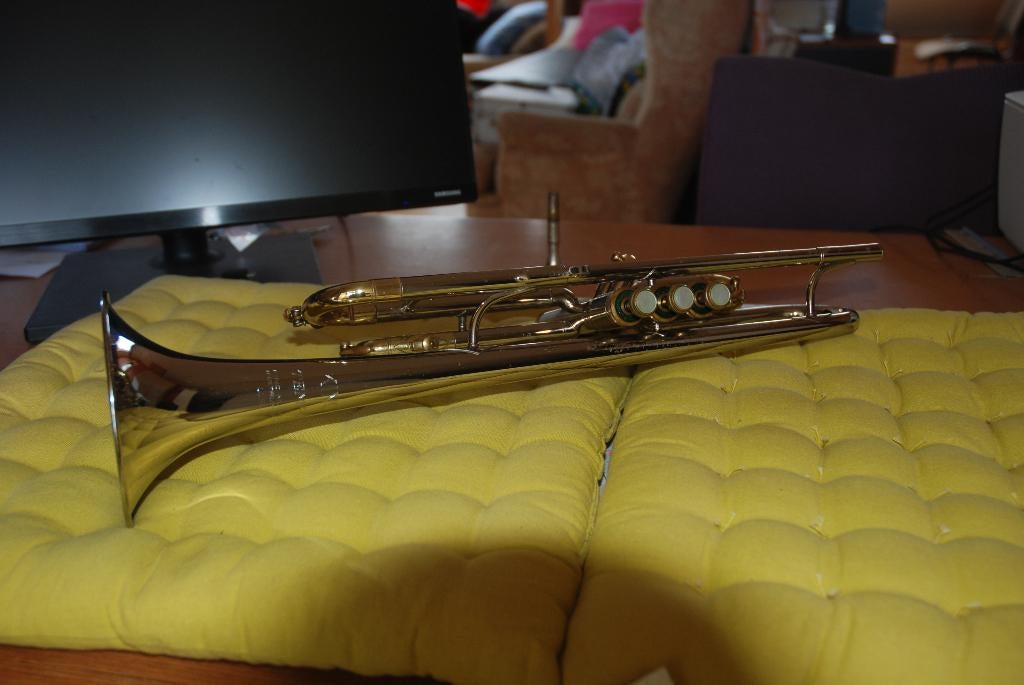 Trompet met originele koffer, Musique & Instruments, Instruments à vent | Trompettes, Enlèvement, Utilisé, Avec valise