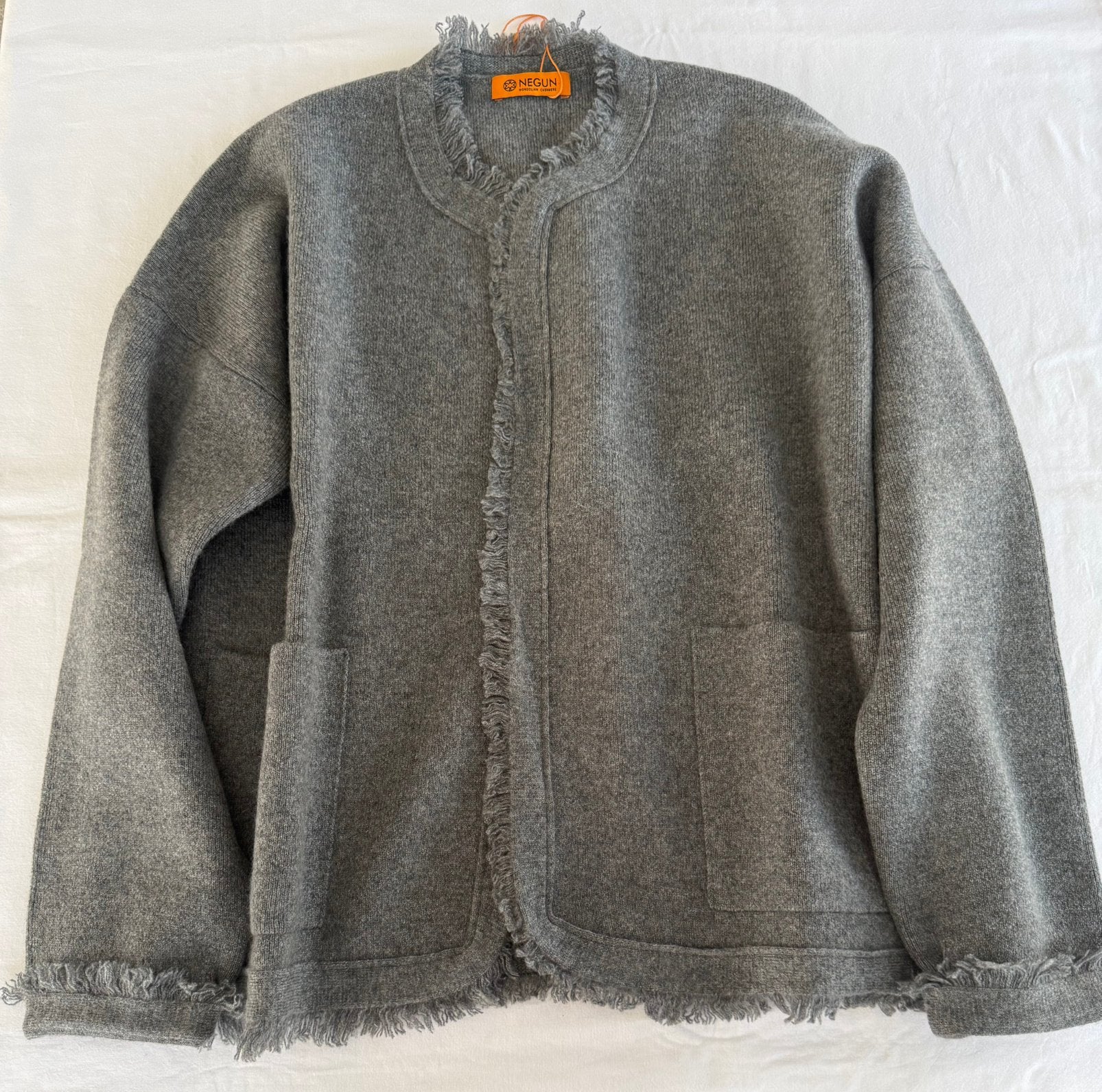 100% Mongolian cashmere cardigan, Ophalen of Verzenden, Nieuw, Grijs, Trui of Vest