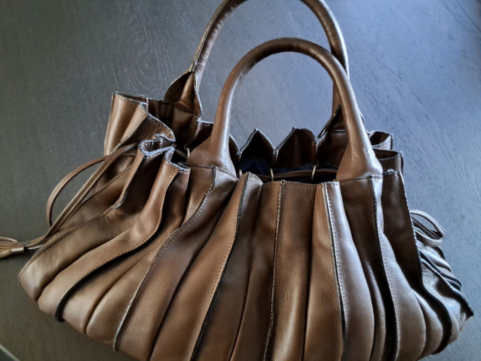 lupo leren handtas, Handtassen en Accessoires, Ophalen, Handtas