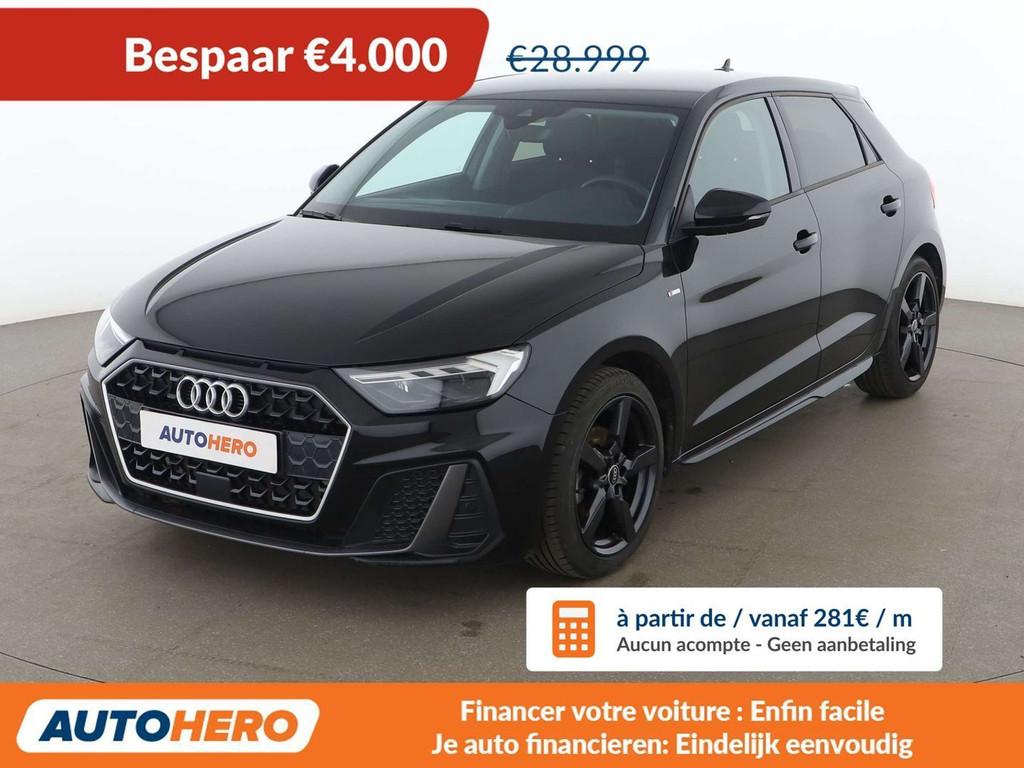 Audi A1 30 TFSI S Line (bj 2025, automaat), Auto's, Audi, Stof, 1200 kg, 116 pk, Zwart