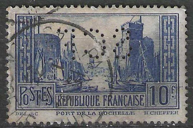 Frankrijk 1929:1931 - Yvert 261perf - Rochelle (ST), Postzegels en Munten, Verzenden, Gestempeld