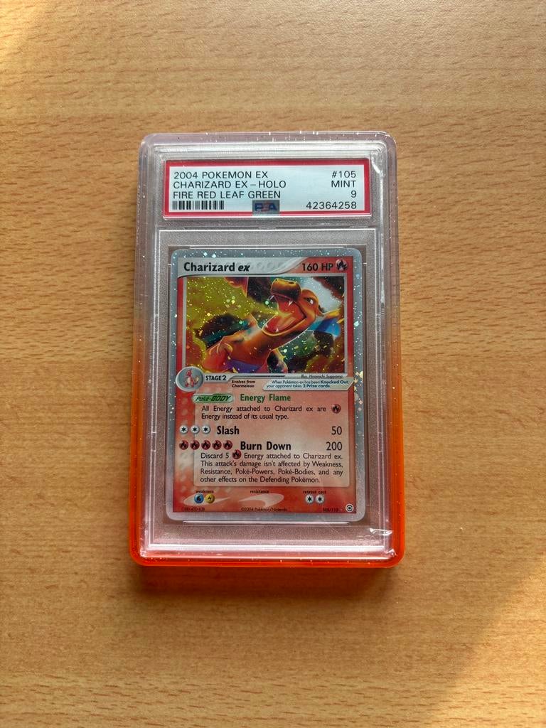 Charizard ex - fire red and leaf green - psa 9, Ophalen of Verzenden, Zo goed als nieuw