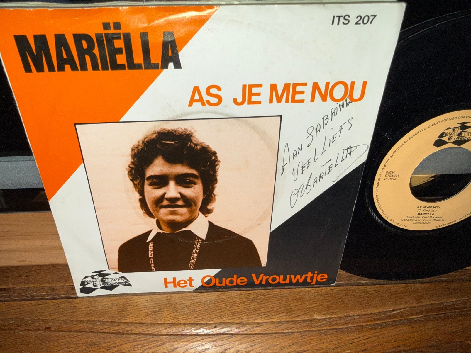 Si tu me dis - La vieille femme, Pressage original, En néerlandais, Enlèvement ou Envoi, Single