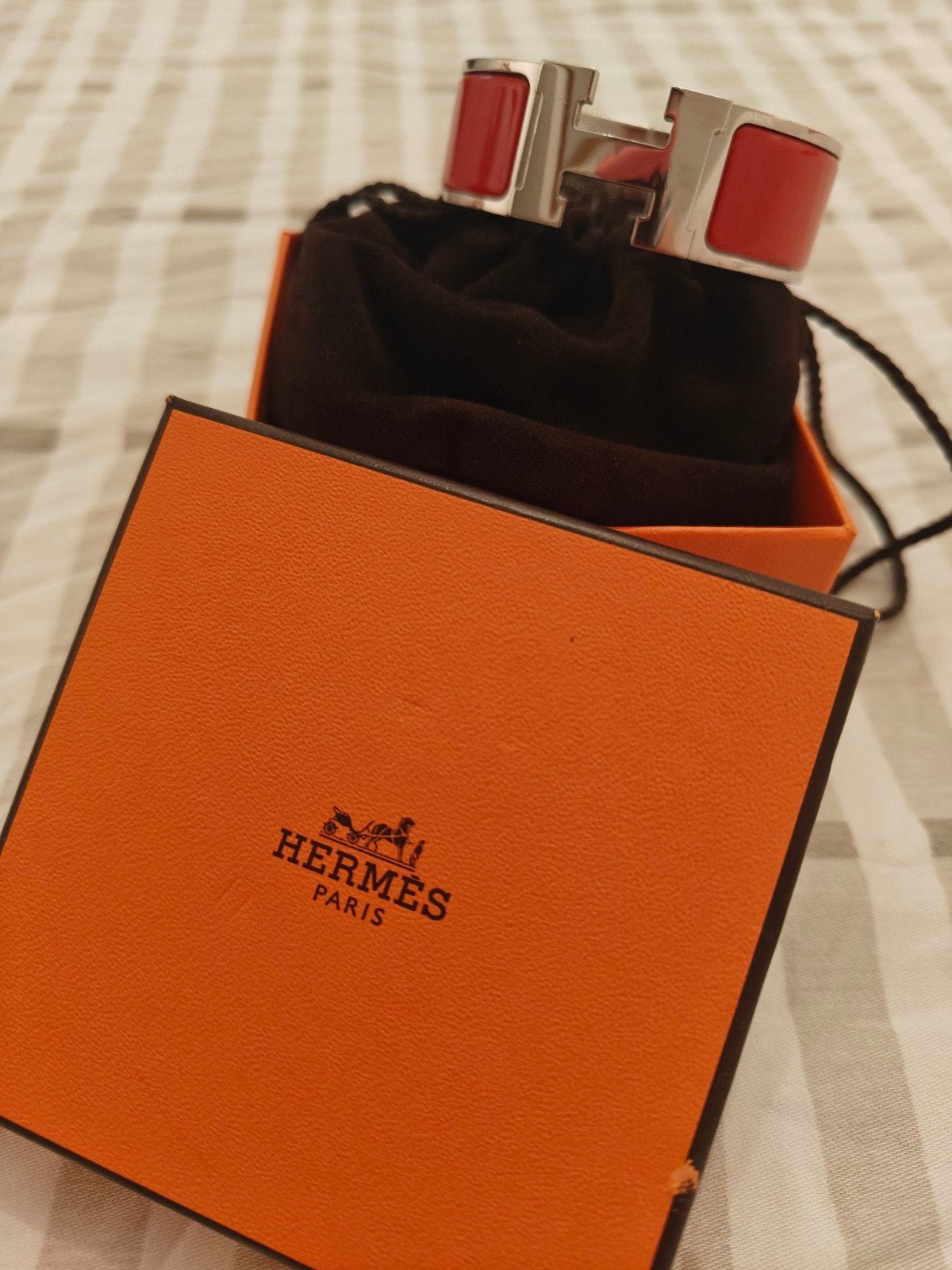 Armband Hermès, Handtassen en Accessoires, Armbanden, Ophalen, Rood