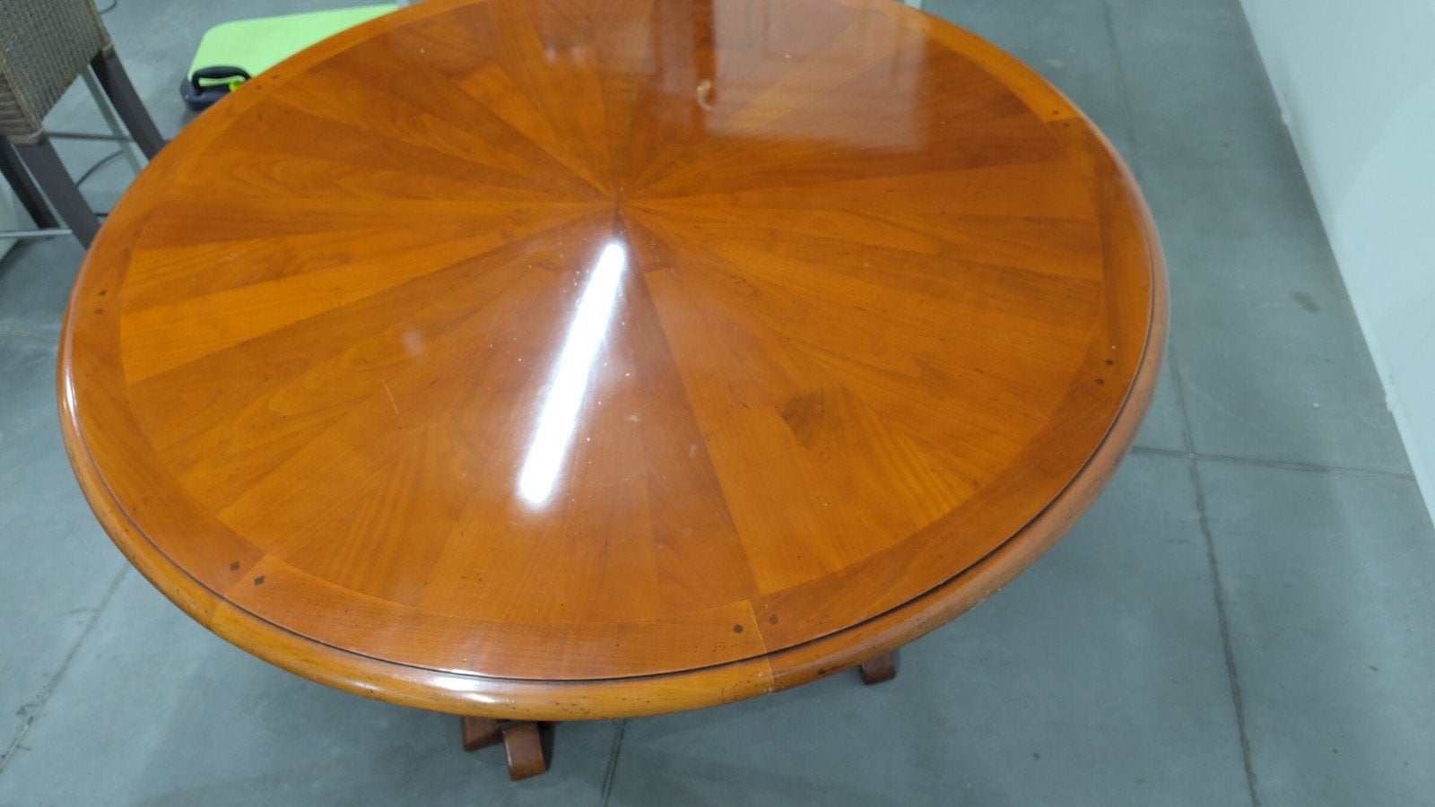 ronde eettafel in kersenhout, Ophalen, Rond, 75 – 100, Kersenhout