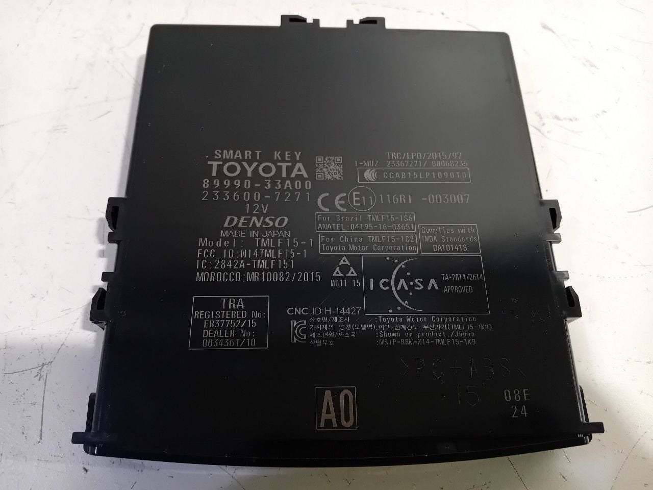 Computer Lexus ES, Onderdelen@venauto.nl, Van der Ven Autorecycling B.V., Ettenseweg 76, 4706 PB Roosendaal, The Netherlands, Enlèvement ou Envoi