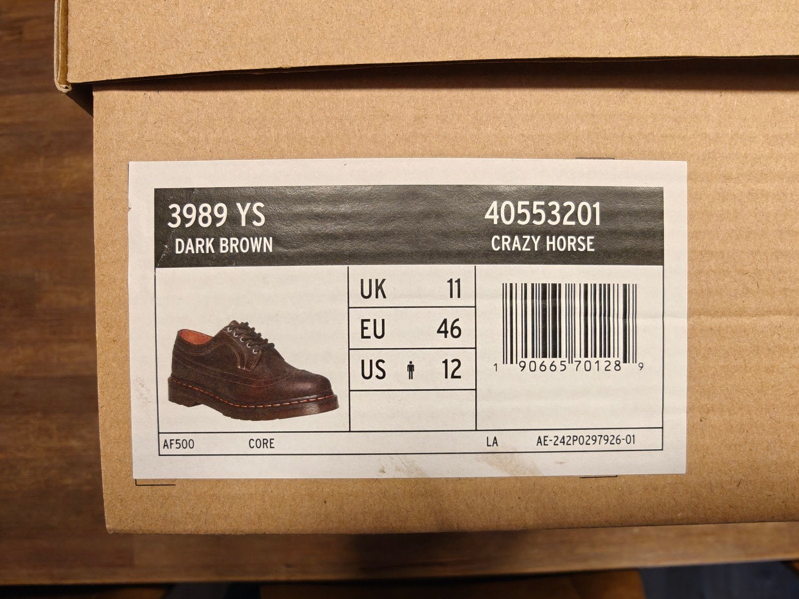 Dr Martens - taille 46 - 3989 YS, Neuf, Enlèvement ou Envoi, Chaussures à lacets, Brun