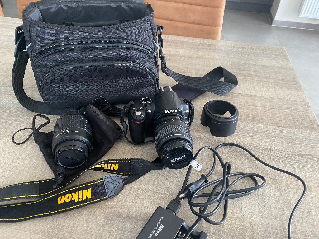Nikon D3000 met extra lens, Ophalen, Nikon