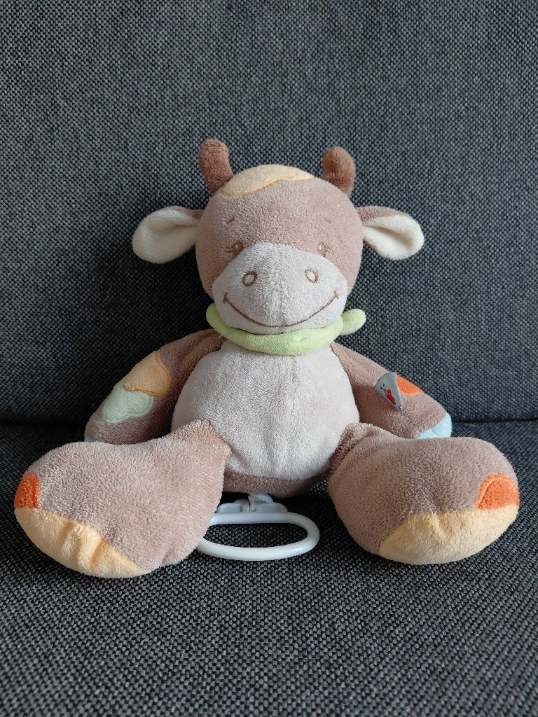 Muzikale knuffel Nattou koe, Met geluid, Overige merken, Overige karakters, Ophalen of Verzenden