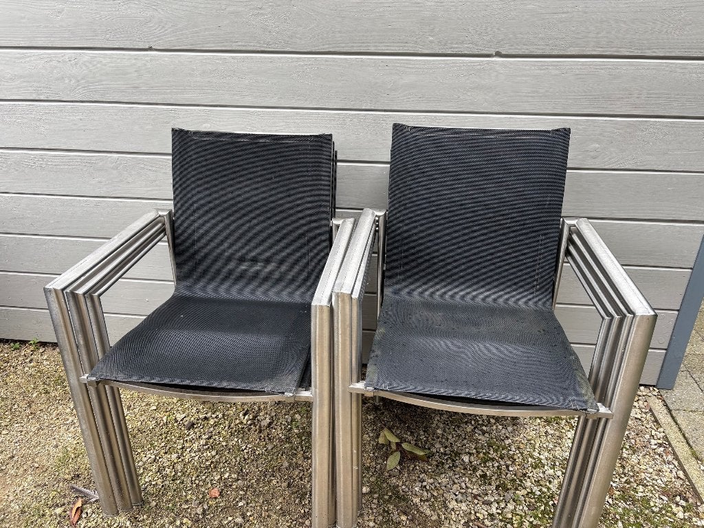 Zwarte Inox Tuinstoelen, Ophalen