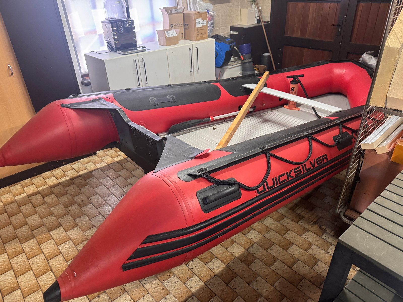 Quicksilver 430 HD, Sports nautiques & Bateaux, Canots pneumatiques, Aluminium, Quicksilver, 10 cm, 4 m