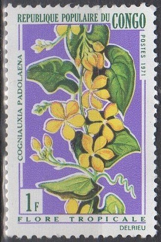 République Populaire du Congo - Tropische flora - 1971, Postzegels en Munten, Verzenden, Postfris
