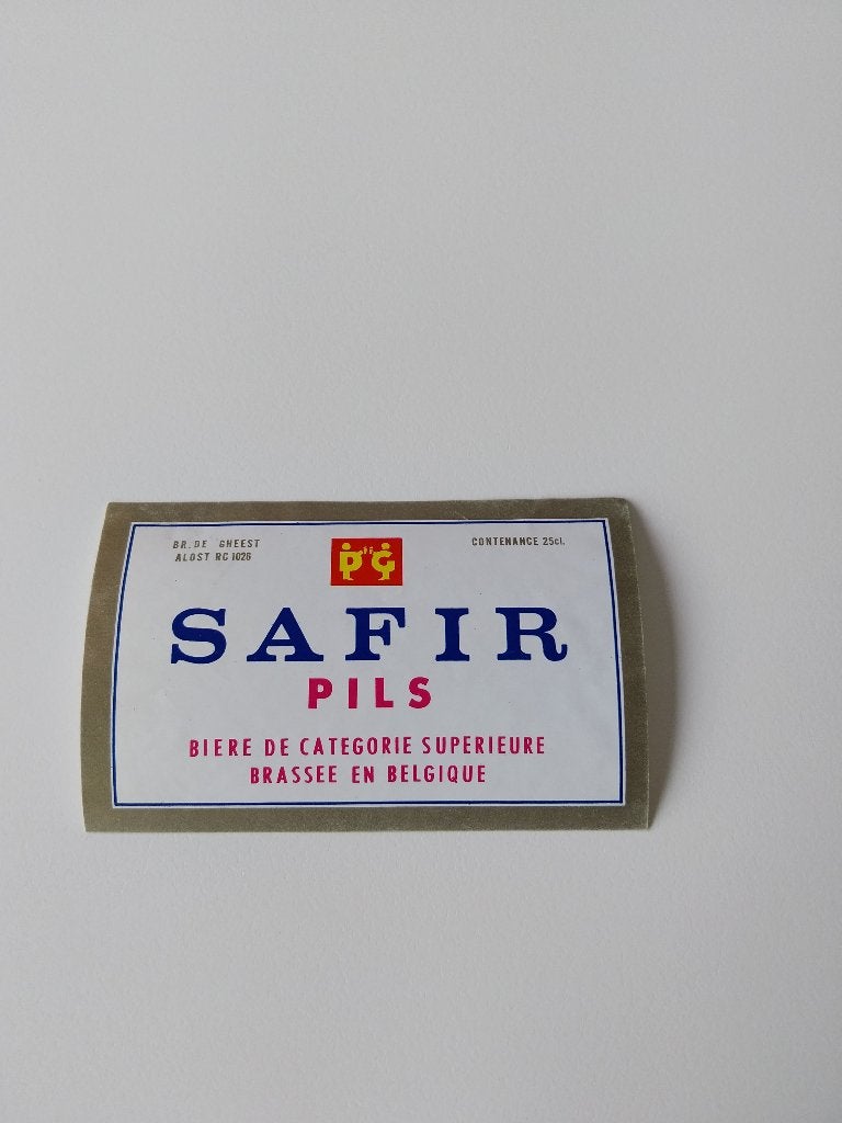 Étiquette de bière Safir De Gheest Alost 1, Collections, Enlèvement ou Envoi, Utilisé