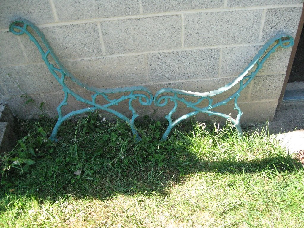 Pieds de banc en fonte, Enlèvement, Comme neuf, Métal