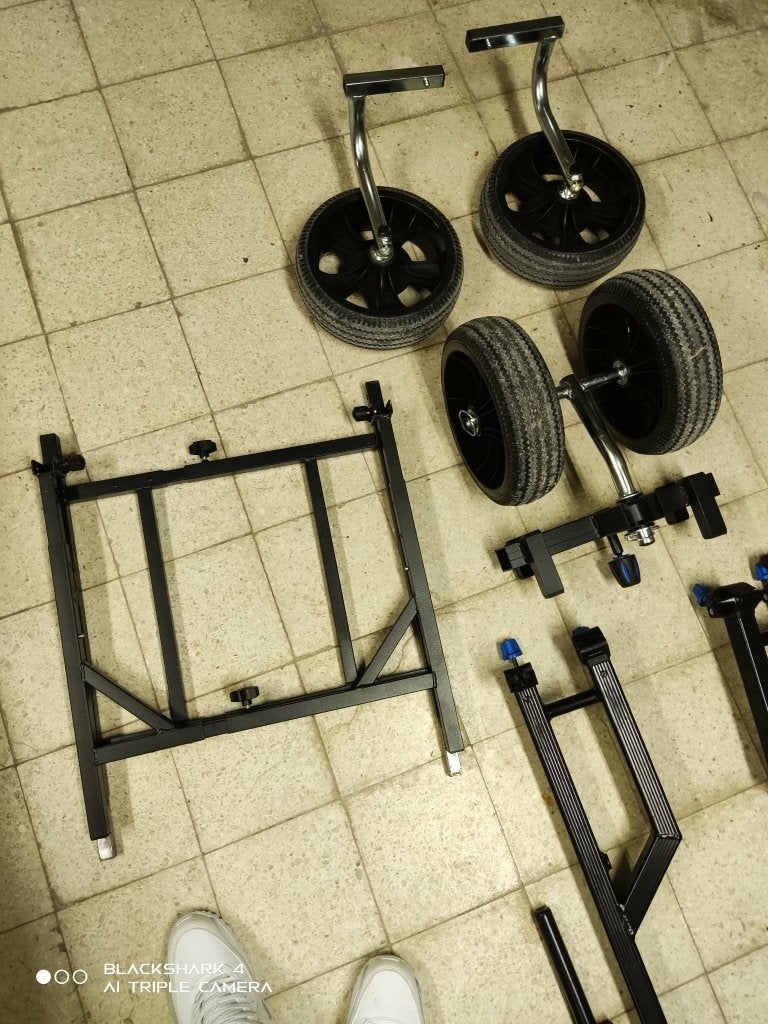 Garbolino chariot + barre amorcage, Enlèvement, Comme neuf, Autres types