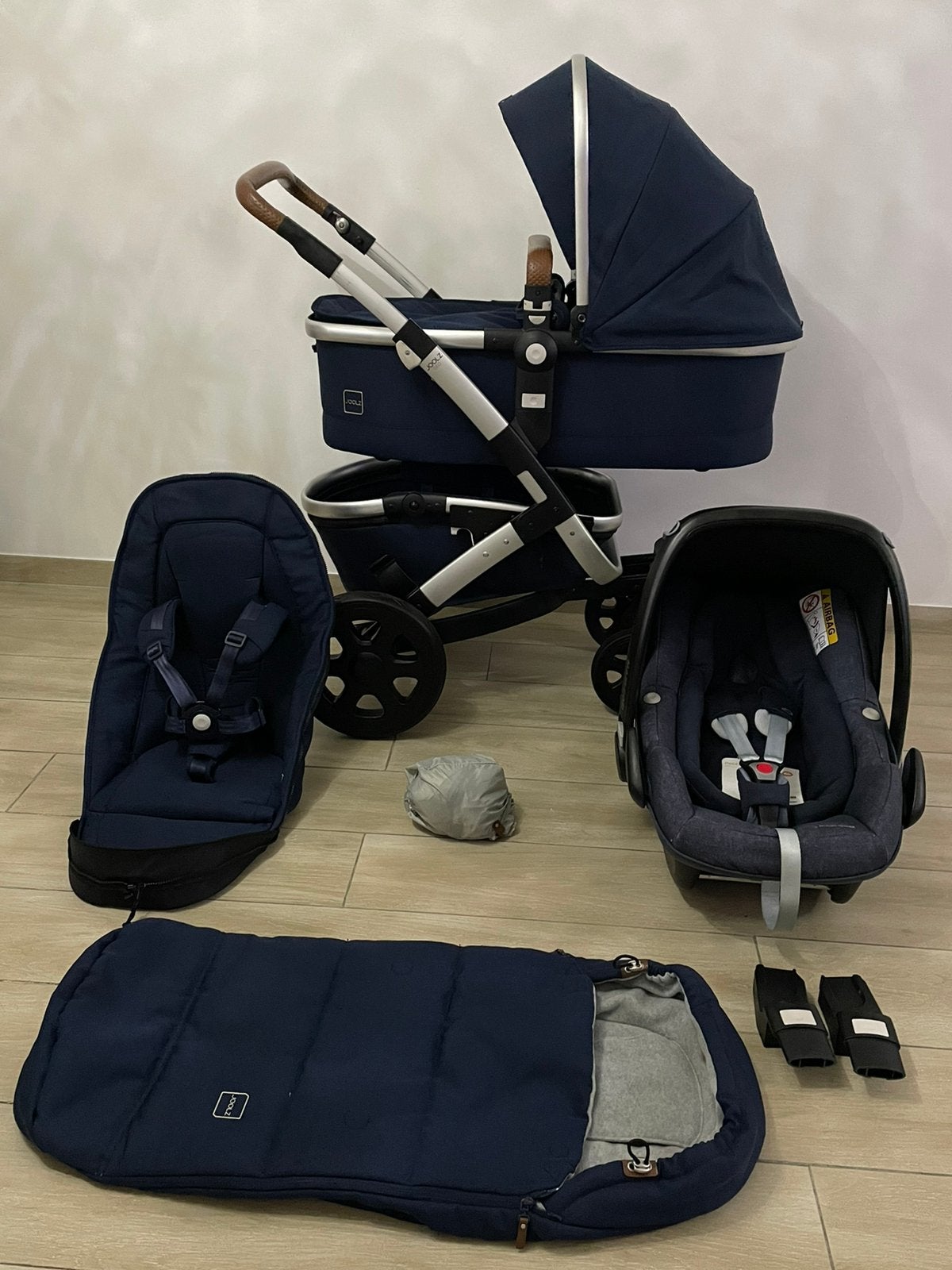 Joolz GEO 2 Parrot Blue kinderwagen 3-in-1 Complete Set, Kinderwagen, Babygeluk, Ophalen of Verzenden, W