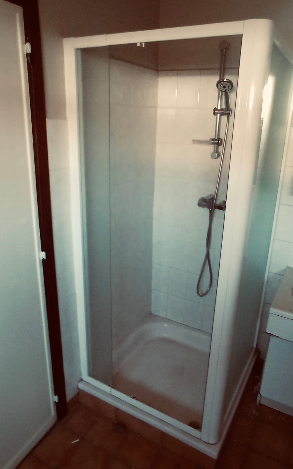 Douchecabine 90x90 + bak, Doe-het-zelf en Bouw, Ophalen, Gebruikt, Kraan