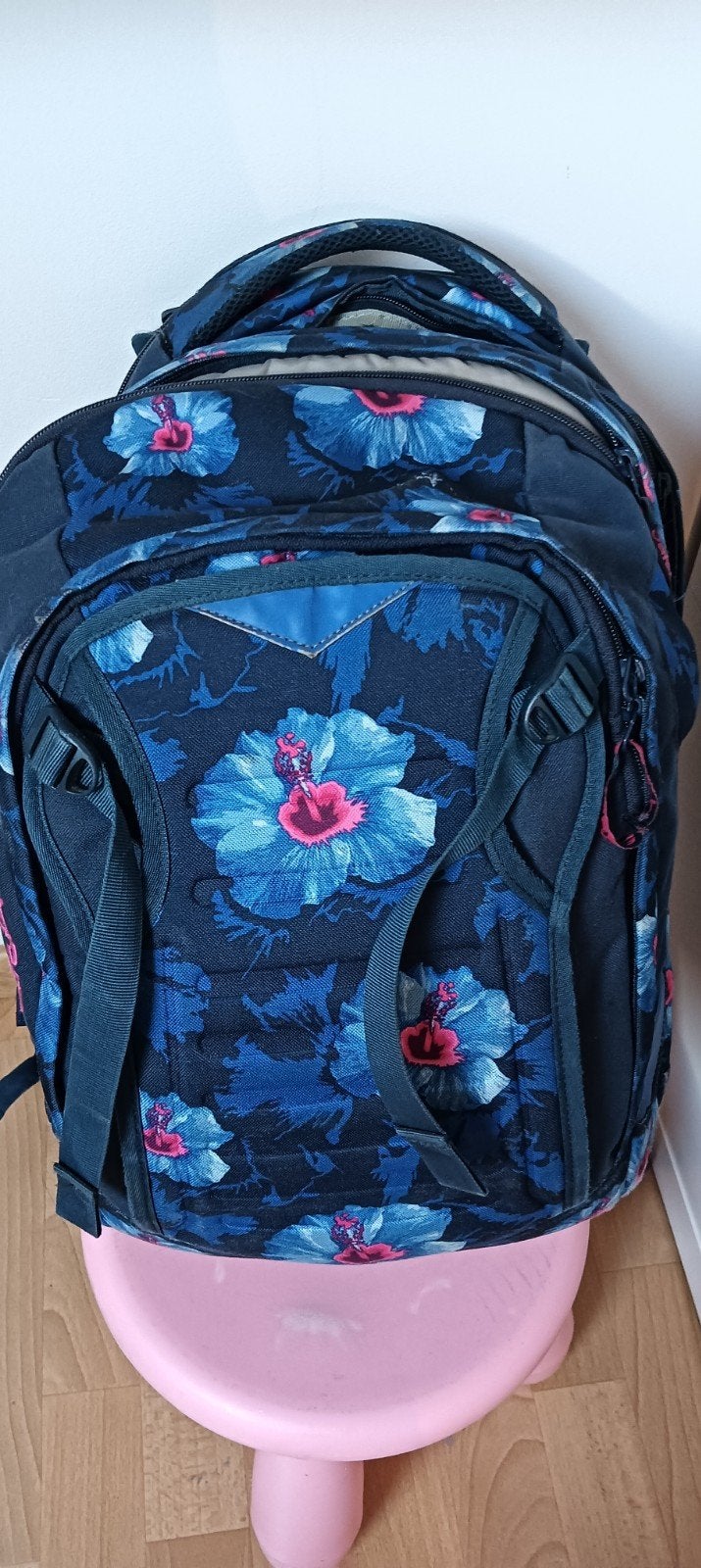 grote, blauwe rugzak satch, Handtassen en Accessoires, Tassen | Schooltassen, Ophalen, Blauw