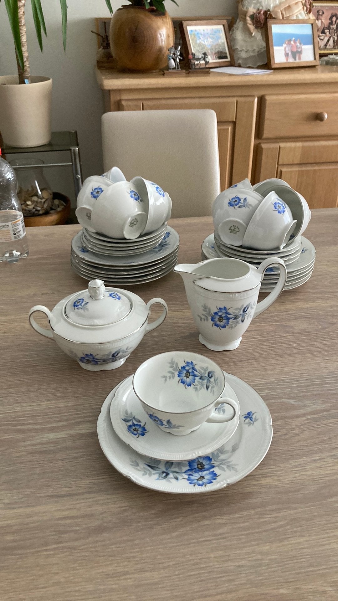 vintage porseleinen servies  Zeh Scherzer Germany Bavaria, Antiek en Kunst, Antiek | Servies compleet, Ophalen of Verzenden