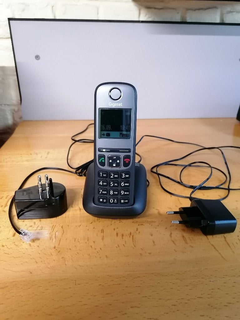 Téléphone fixe Gigaset Modèle AS695, Enlèvement ou Envoi, Comme neuf, 1 combiné, À Faible Émission d'Ondes