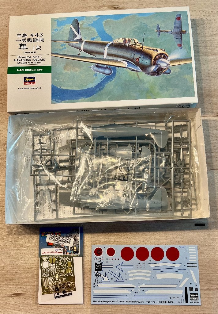 Nakajima Ki-43I Hayabusa (Oscar) 1/48 Hasegawa 19180 + PE, Neuf, Enlèvement, Avion, Plus grand que 1:72