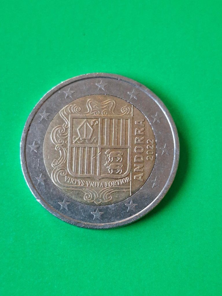 2022 Andorre 2 euros, rare, Timbres & Monnaies, Monnaies | Europe | Monnaies euro, Envoi, Autres pays, 2 euros, Monnaie en vrac