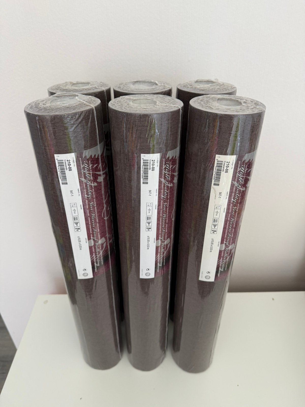6 rollen behangpapier, Huis en Inrichting, Ophalen, Bruin