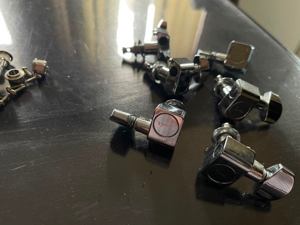 Fender American Standard Tuners 6 en ligne droite et gauche, Musique & Instruments, Enlèvement ou Envoi, Comme neuf