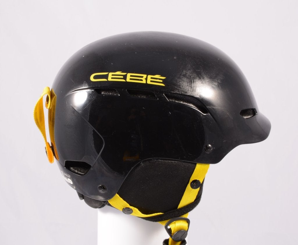 Casque de ski pour enfant 53 54 55 cm CEBE DUSK, noir/jaune, Carving, Utilisé, Autres types, Envoi
