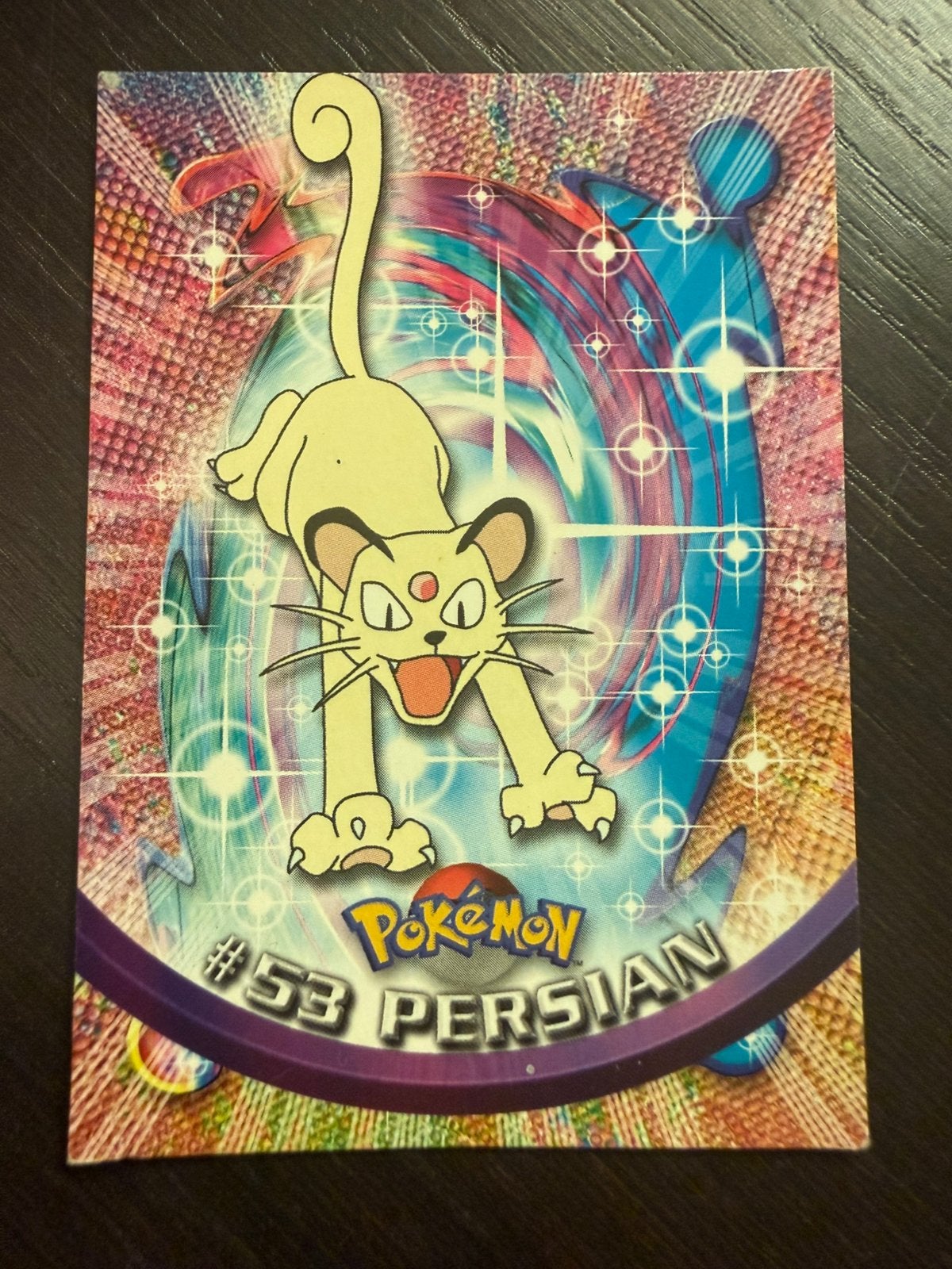 Pokémon Topps Persian #53 Foil – 1999 TV Animation Edition, Enlèvement ou Envoi, Comme neuf, Cartes en vrac, Foil