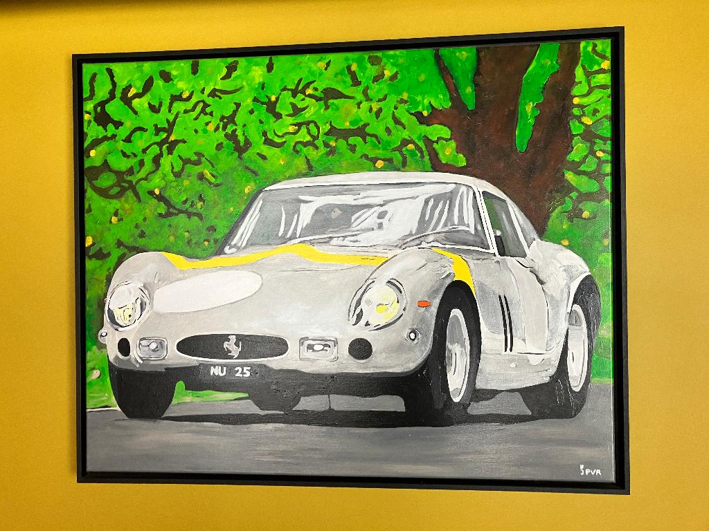 Schilderij Ferrari 250GTO door Jean-Pierre Van Rossem, Antiek en Kunst, Ophalen