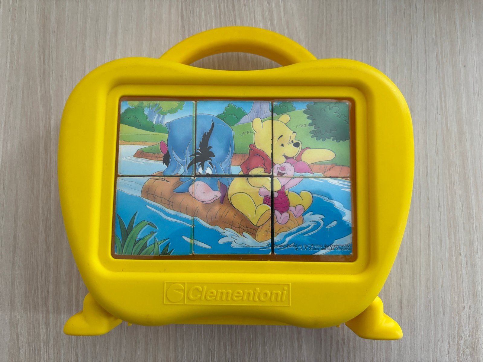 Blokkenpuzzel Winnie The Pooh Clementoni, Ophalen of Verzenden, Minder dan 10 stukjes, Gebruikt, 2 tot 4 jaar