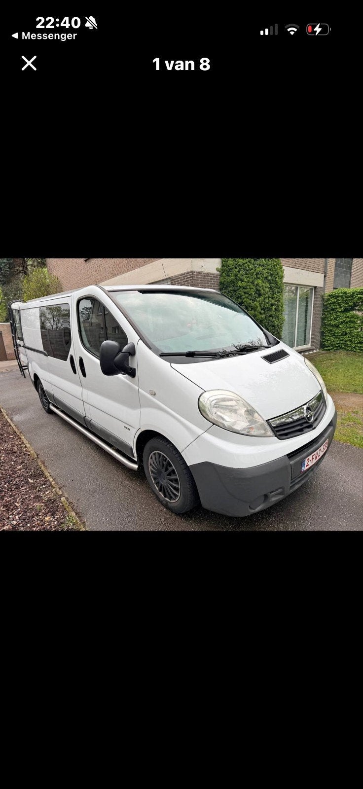 Opel vivaro dubbel cabine, Voorwielaandrijving, Euro 5, Stof, Wit