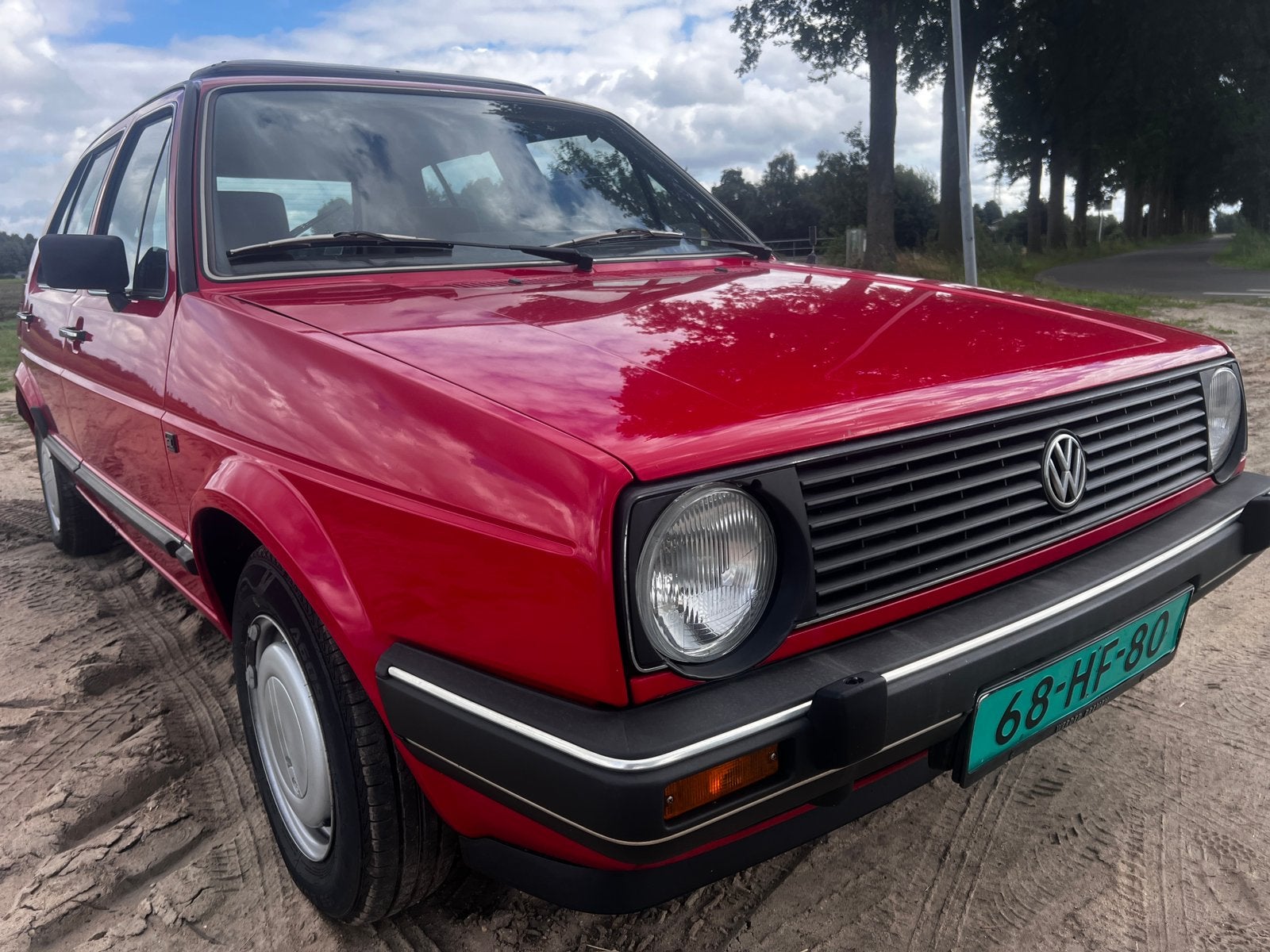 Volkswagen Golf GL diesel bj 1987, Autos, Rouge, 50 kW, 5 portes, Particulier