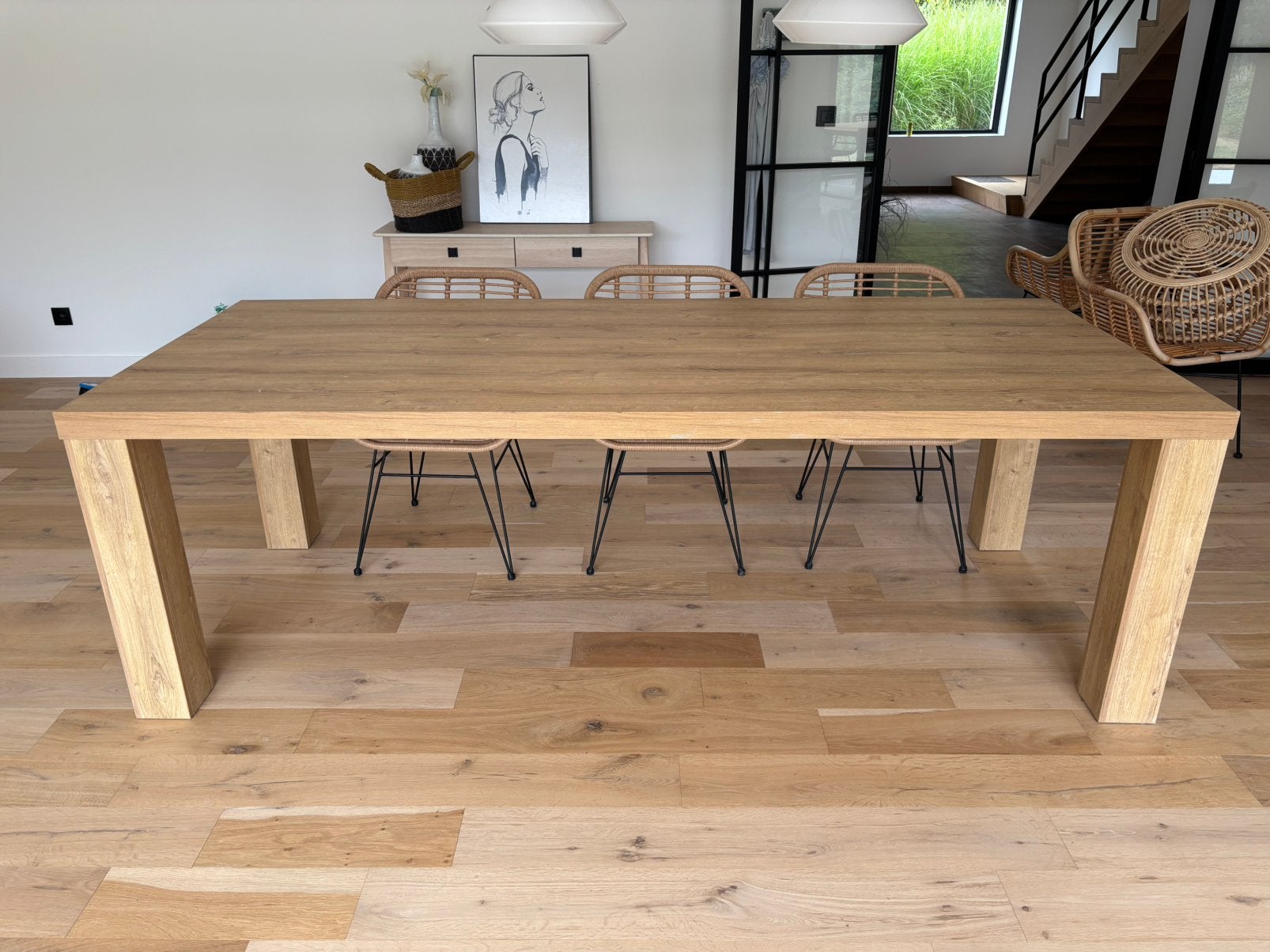 Eettafel 220 cm maxfurn, Ophalen, Zo goed als nieuw